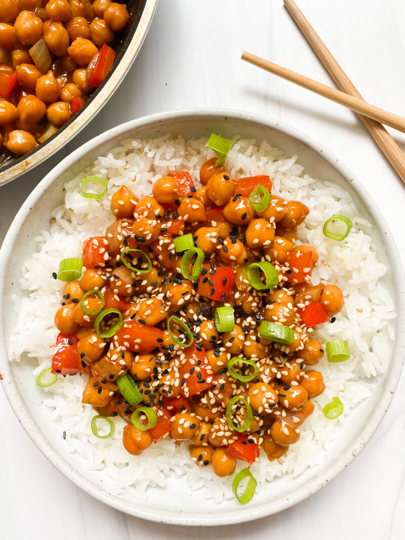 Kung Pao Chickpeas – Plant Based Jane